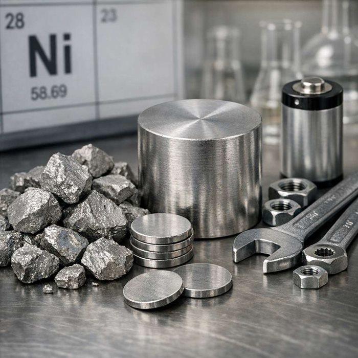 Nickel : définition, propriétés et utilisations du métal clé