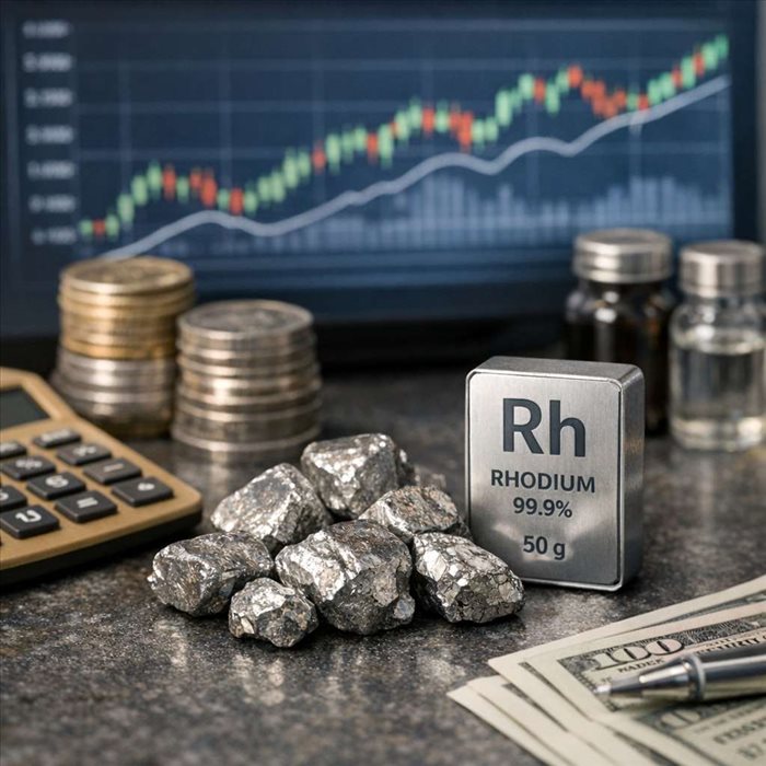 Prix du rhodium : valeur, évolution et facteurs clés