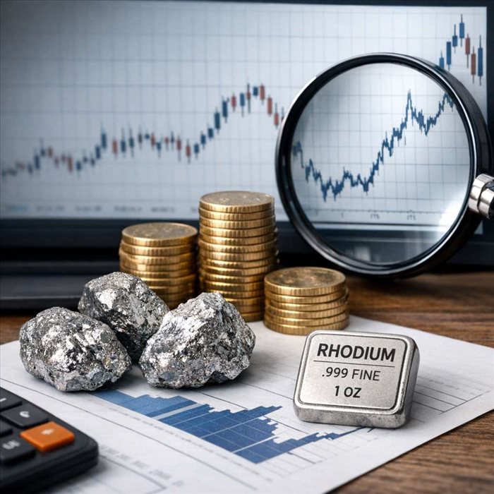 Cours du rhodium : fonctionnement, variations et tendances
