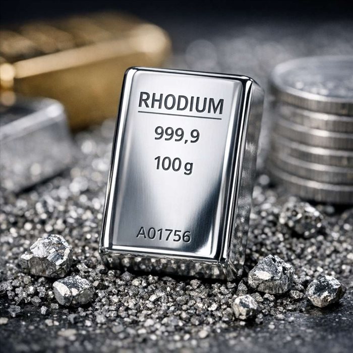 Lingot de rhodium : prix, rareté et marché expliqué