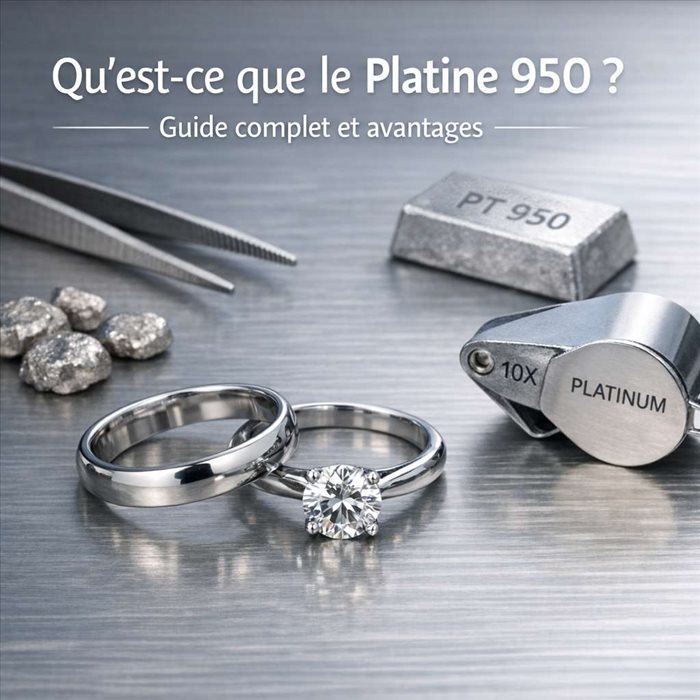 Platine 950 : définition, prix, avantages et bijoux