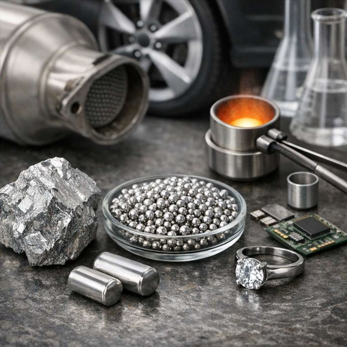 Utilisations du rhodium : secteurs, propriétés et applications clés
