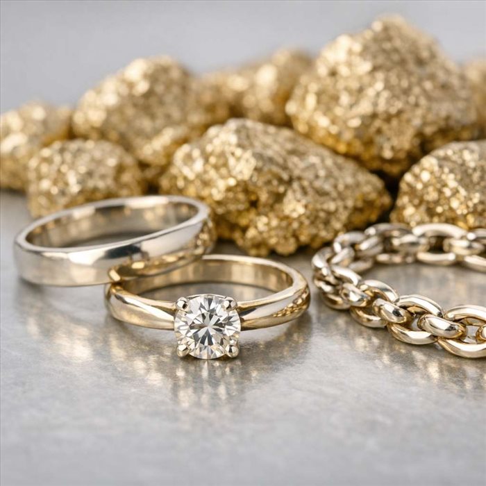Pourquoi l’or blanc est-il naturellement jaune ? Guide complet