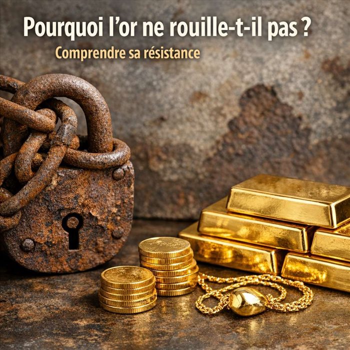 Pourquoi l’or ne rouille-t-il pas ? Explications et secrets