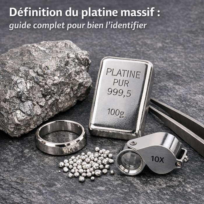 Définition du platine massif : guide complet et conseils