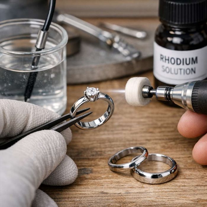 Pourquoi l’or blanc est-il rhodié ? Explications et avantages