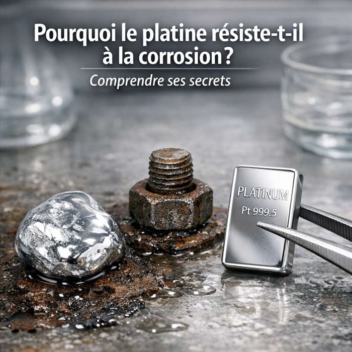 Pourquoi le platine résiste à la corrosion et dure si longtemps