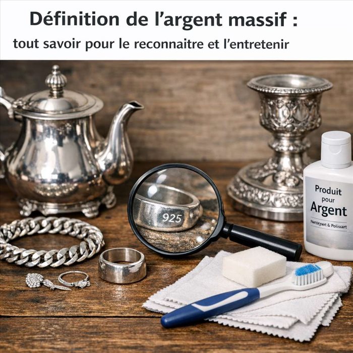 Définition de l'argent massif : guide complet et simple