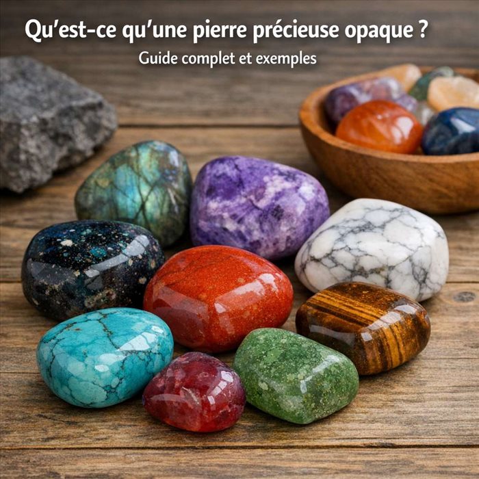 Pierre précieuse opaque : définition, exemples et valeur en bijouterie