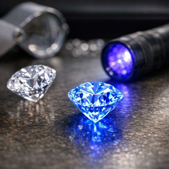 Que signifie la fluorescence d’un diamant ? Guide complet