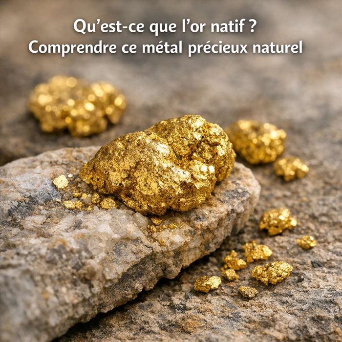 Qu’est-ce que l’or natif ? Définition, formation et valeur