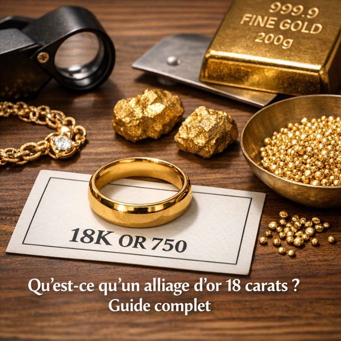 Qu’est-ce qu’un alliage d’or 18 carats ? Définition et usages