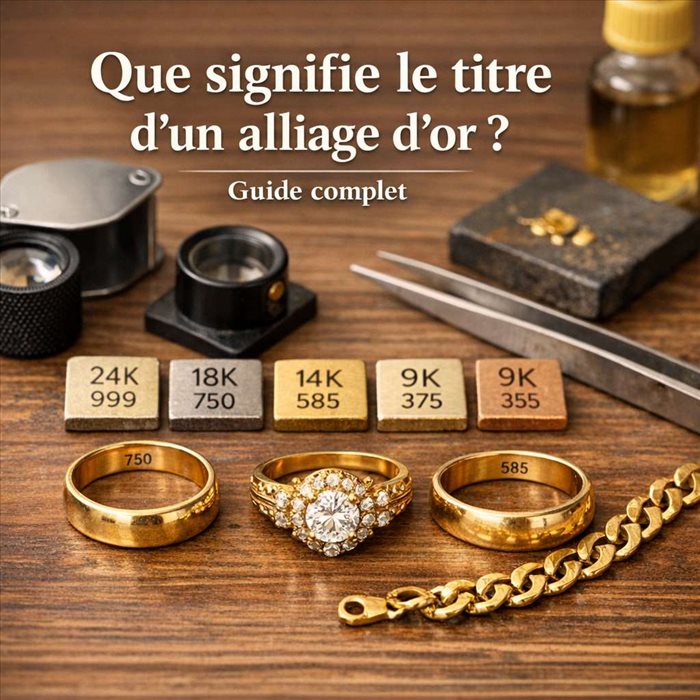 Que signifie le titre d’un alliage d’or ? | Guide clair