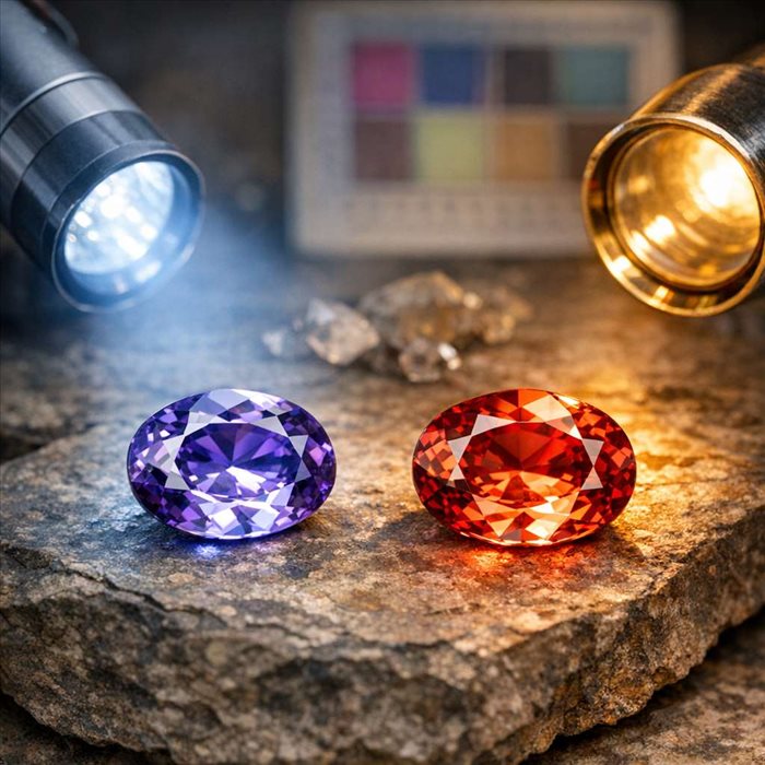 Pourquoi certaines pierres changent-elles de couleur selon la lumière ? Guide complet