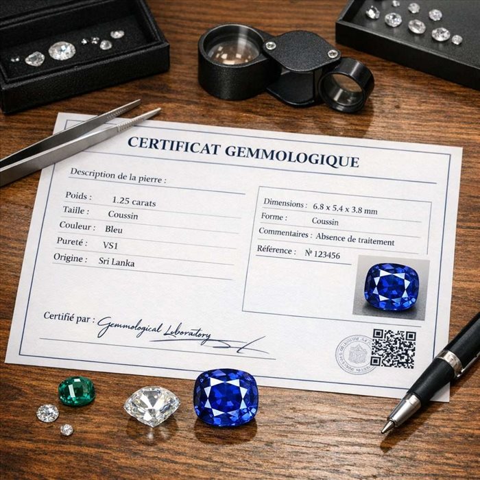 Qu’est-ce qu’un certificat gemmologique ? Guide complet