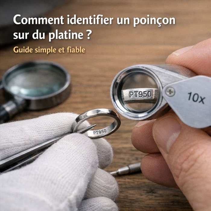 Identifier un poinçon sur du platine : guide complet et précis