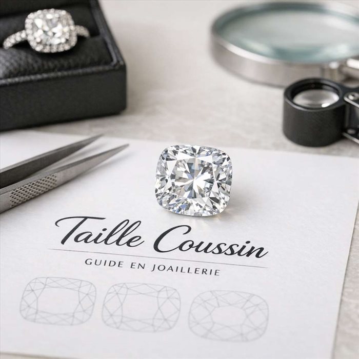 Définition de la taille coussin en joaillerie | Guide complet